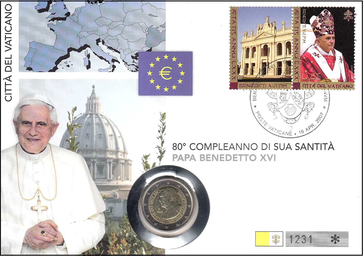 80. ROJSTNI DAN PAPEŽA BENEDIKTA XVI